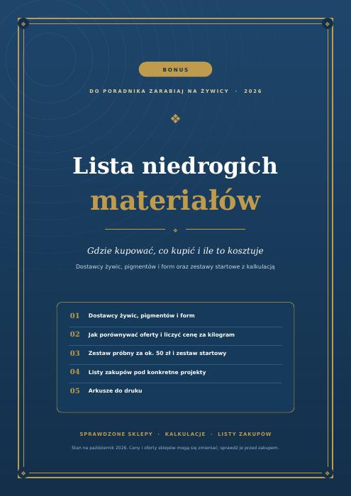 Okładka: Lista niedrogich materiałów