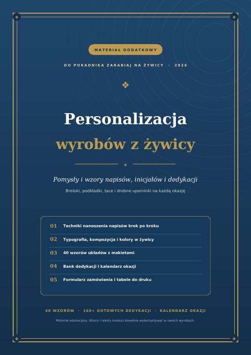 Okładka: Personalizacja wyrobów z żywicy