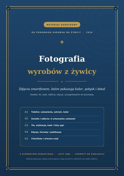 Okładka: Fotografia wyrobów z żywicy